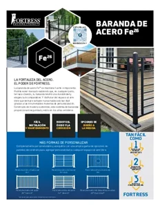Fe26 PLUS Railing Sales Sheet (Spanish)
