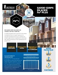 Fe26 PLUS Railing Sales Sheet (French)