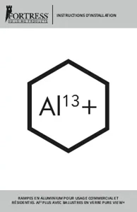 Pure View Al13 PLUS Glass Baluster Installation Instructions (French)