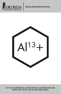 Pure View AL13 PLUS Full Glass Panel Installation Instructions 